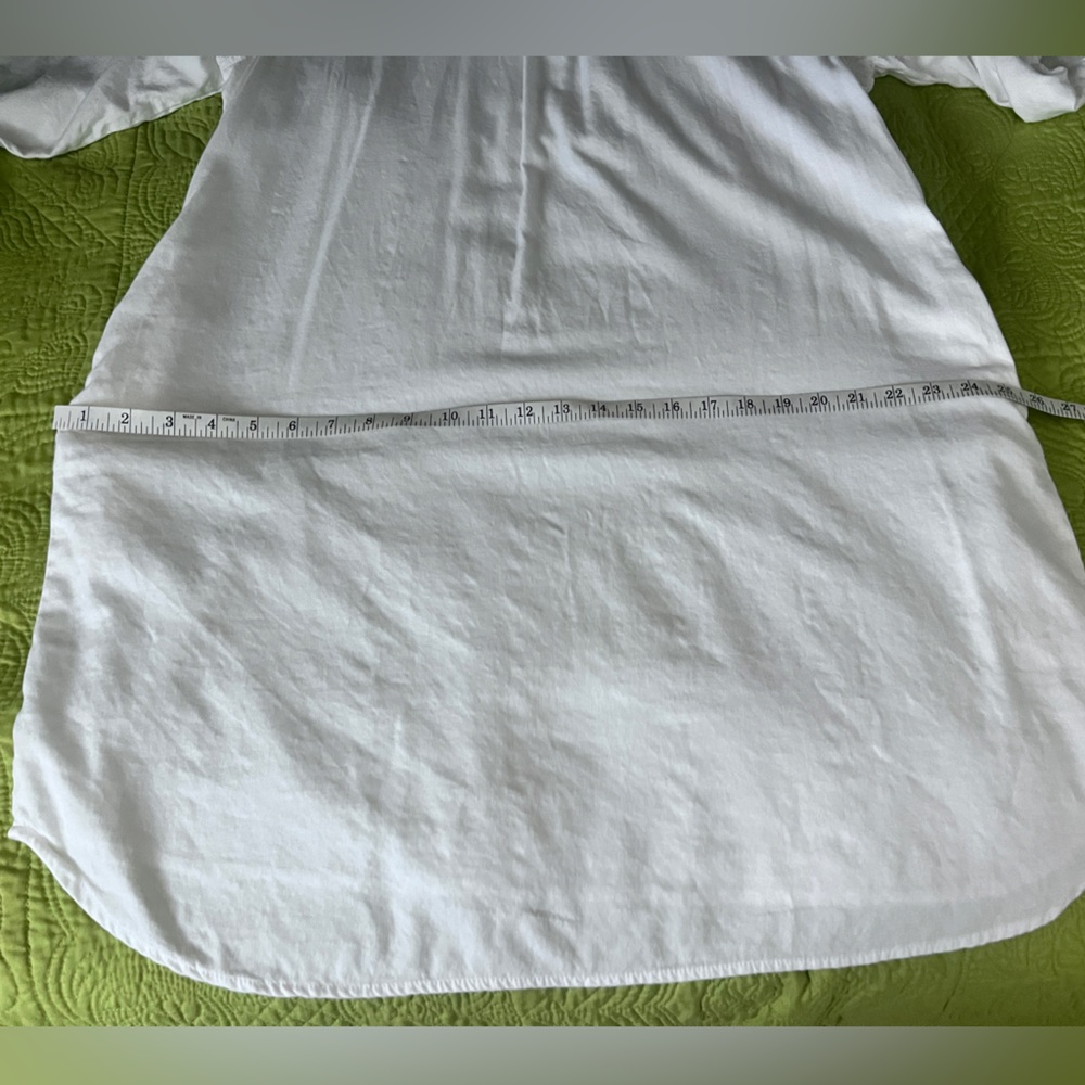 Dash Studio White Collared Cover-up or Tunic Shirt Dress Size XL - Picture 8 of 12